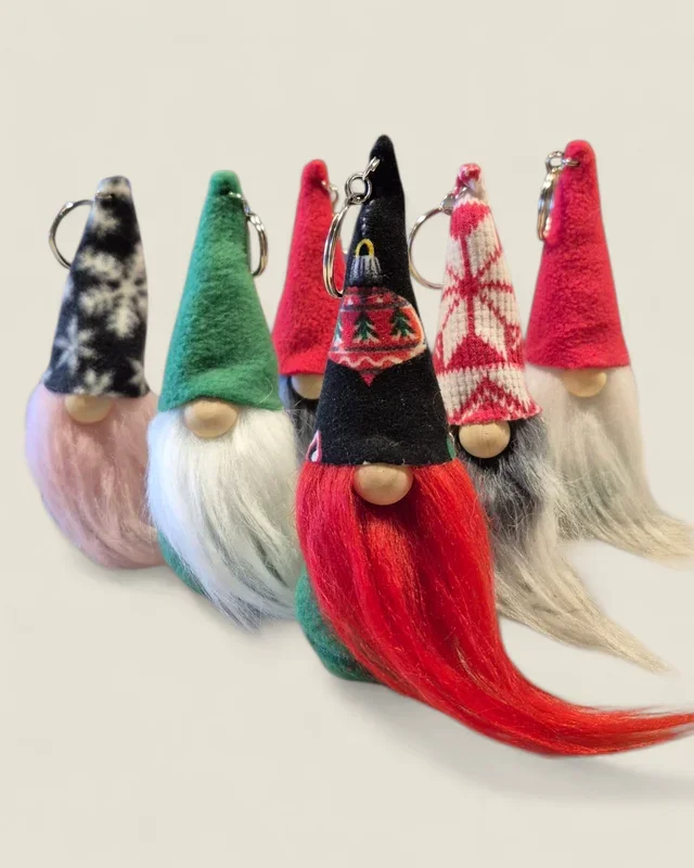 Tracey’s Treasures, Holiday Gnome Keychains