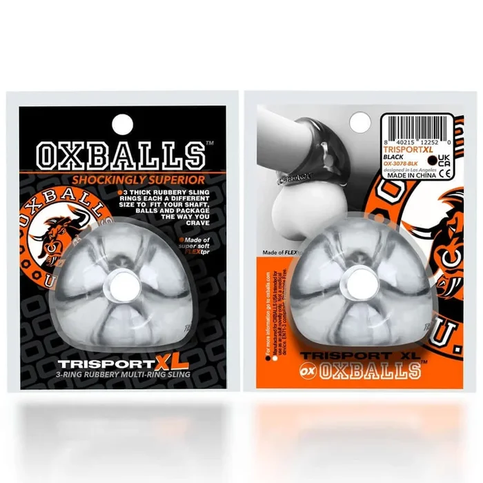 Tri-Sport XL Cock Ring Clear from Oxballs
