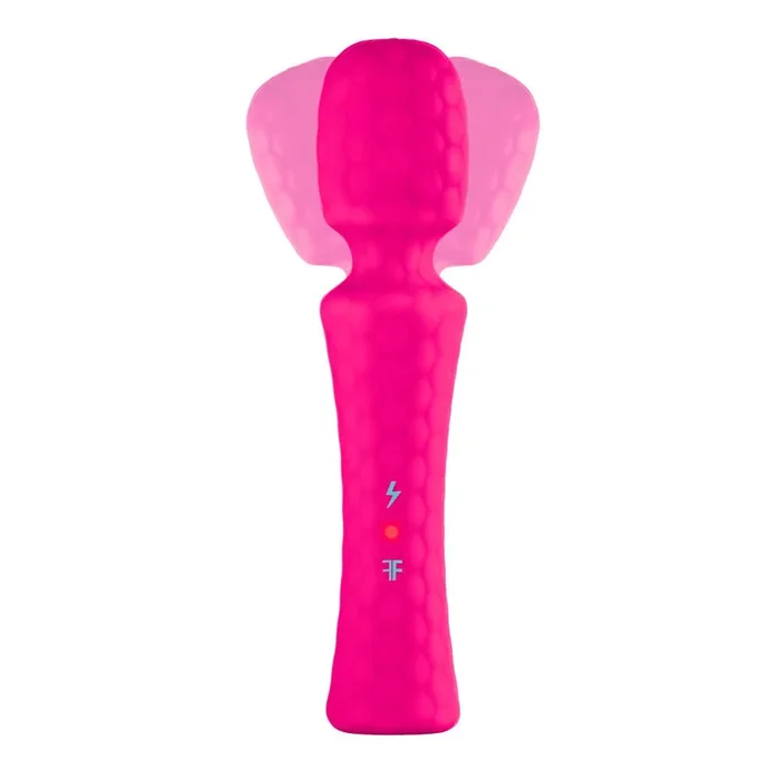 Ultra Wand (Pink) – Ergonomic Body Wand Vibrator with Flexible Head and 10 Vibration Modes