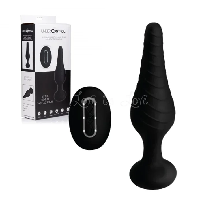 Under Control Silicone Vibrating Anal Plug With Remote Control [Clearance SALE*)