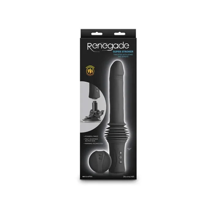 Unleash Euphoric Pleasure: Renegade Super Stroker Realistic Vibrator Black
