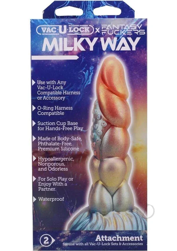 Vac U Lock Fantasy Fuckers Milky Way Silicone Dildo
