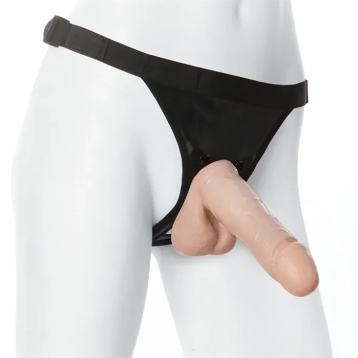 Vac-U-Lock Realistic Dildo With Ultra Harness Pink 7 Inch