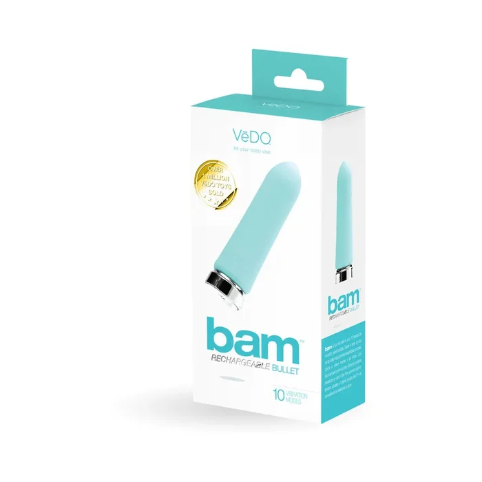 VeDO Bam Rechargeable Bullet – Tease Me Turquoise