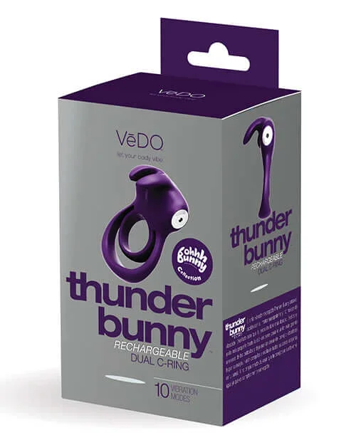 Vedo Thunder Bunny Dual Ring Rechargeable – Perfectly Purple