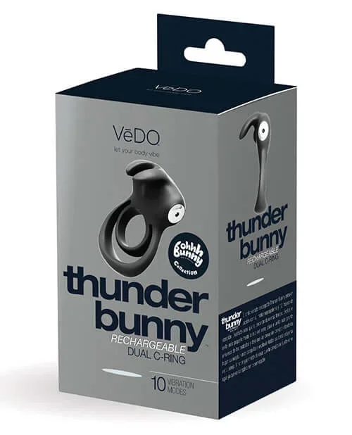 Vedo Thunder Bunny Dual Ring Rechargeable – Ultimate Couples Pleasure Ring