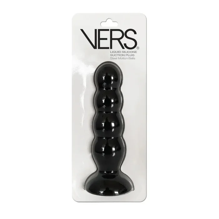 Vers Liquid Silicone Suction Plug – Black