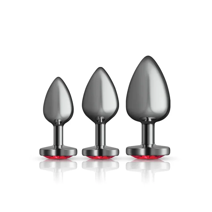 Viben Red Heart Gem Anal Trainer Kit with Three Sizes