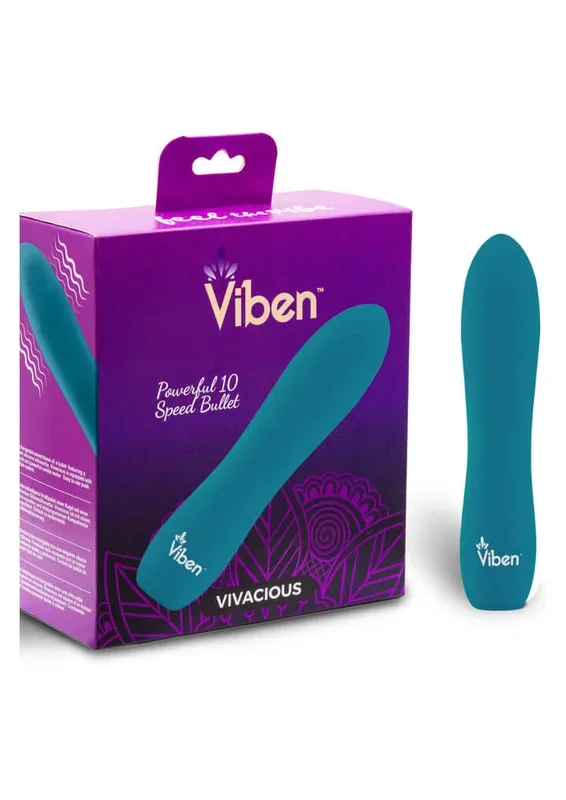 Viben Vivacious 10 Function Bullet Vibrator Ocean
