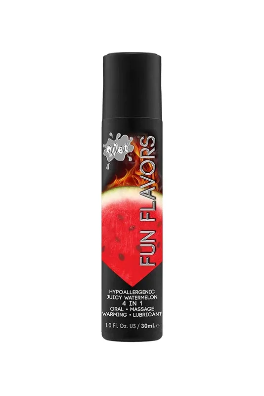 Wet – Fun Flavours – 4 in 1 Warming Flavoured Lubricant – Juicy Watermelon – 1oz