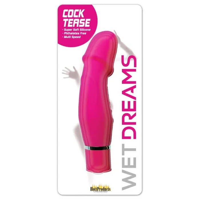 Wet Dreams Cock Tease Play Vibrator Pink