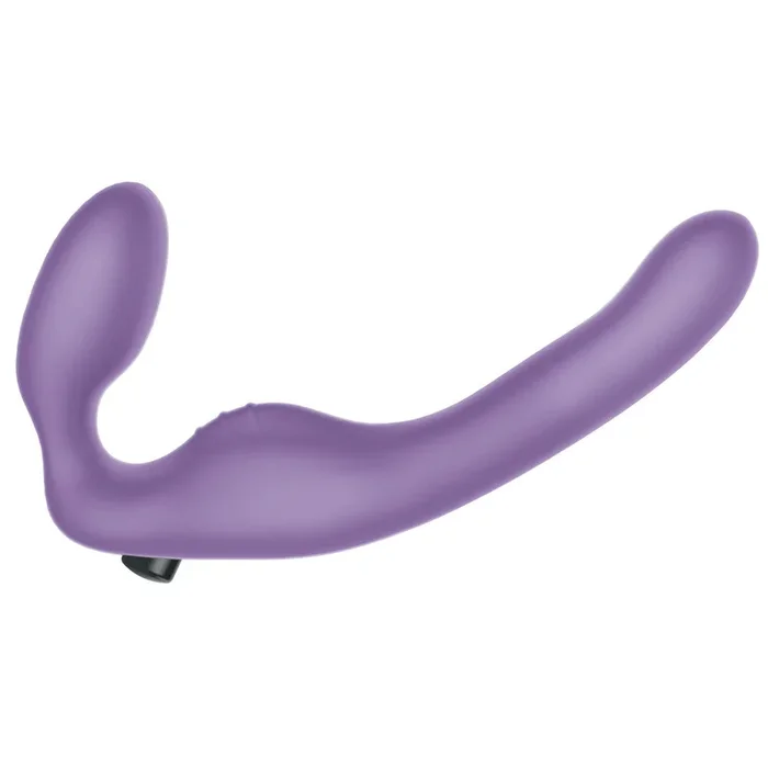 Wet For Her UNION Medium Vibrating Strapless Strap-On Purple