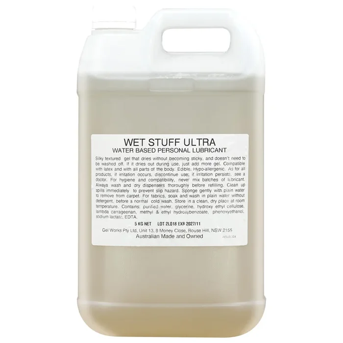 Wet Stuff Ultra – 5 kg – Water Based Lubricant – 5 kg Bottle