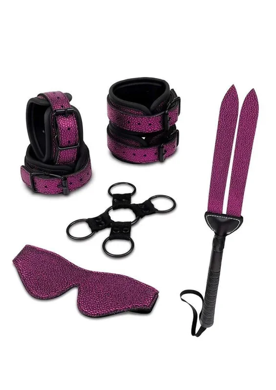 WhipSmart Dragon’s Lair 7-Piece Bondage Set – Complete Dragonskin Fantasy Restraint Kit