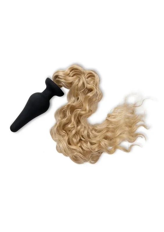 WhipSmart Silicone Plug 4in with Pony Tail – Blondie