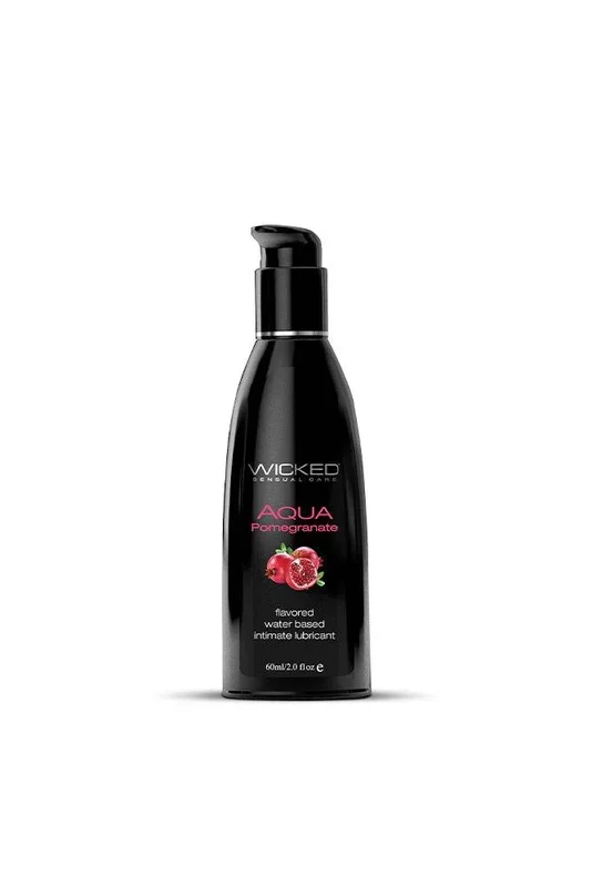 Wicked Sensual Care – Aqua Flavored Lubricant – Pomegranate – 2oz