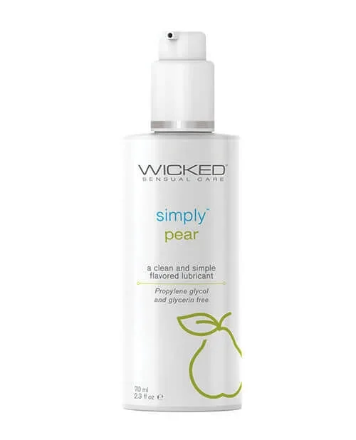 Wicked Simply Pear Flavored Lubricant 2.3 Oz