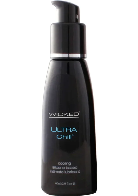 Wicked Ultra Chill Silicone Lube 2 Oz: Heighten Sensations with Cooling Extracts