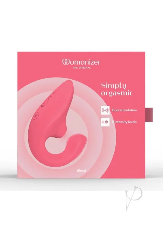 Womanizer Blend Vibrant Rose – Dual Stimulation Rabbit Vibrator with Pleasure Air Technology