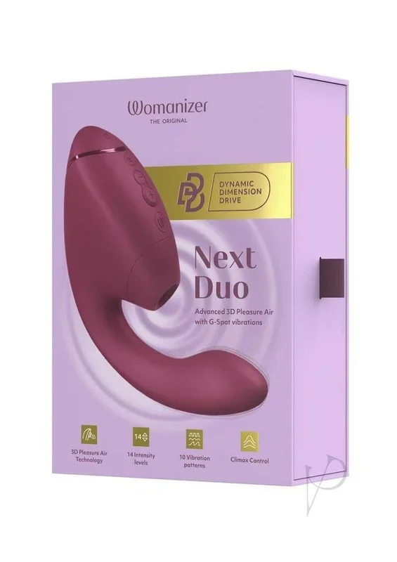 Womanizer Next Duo G-Spot and Clitoral Stimulator Dark Pink