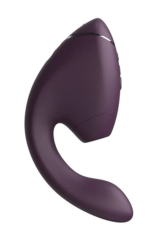 Womanizer Next Duo Rechargeable Silicone Dual G-Spot and Clitoral Stimulator – Dark Purple