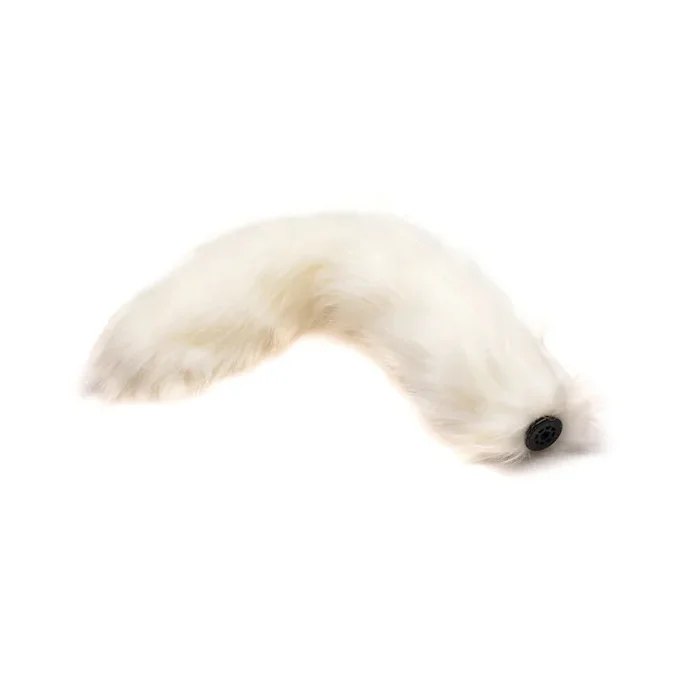 XR Brands Tailz Snap-On Interchangeable White Fox Tail (Plug not included)