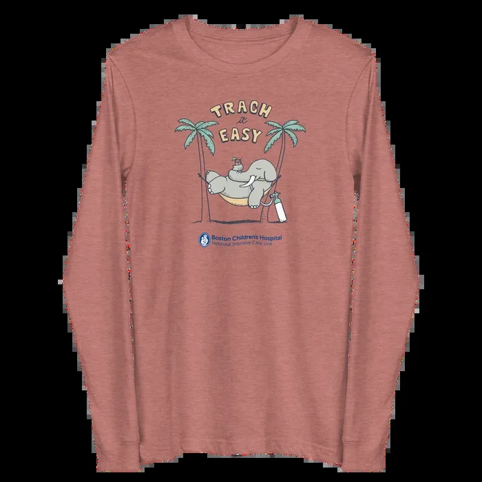Z – Boston Children’s NICU – Trach It Easy – Camiseta de manga larga para adultos