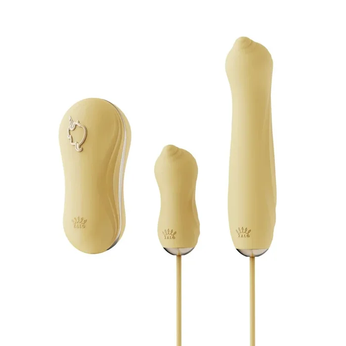 ZALO Unicorn Set Suction Massager Lemon Yellow