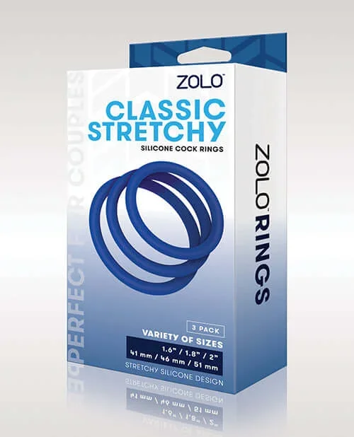 Zolo Classic Stretchy Silicone Cock Rings: Enhance Your Partner Play
